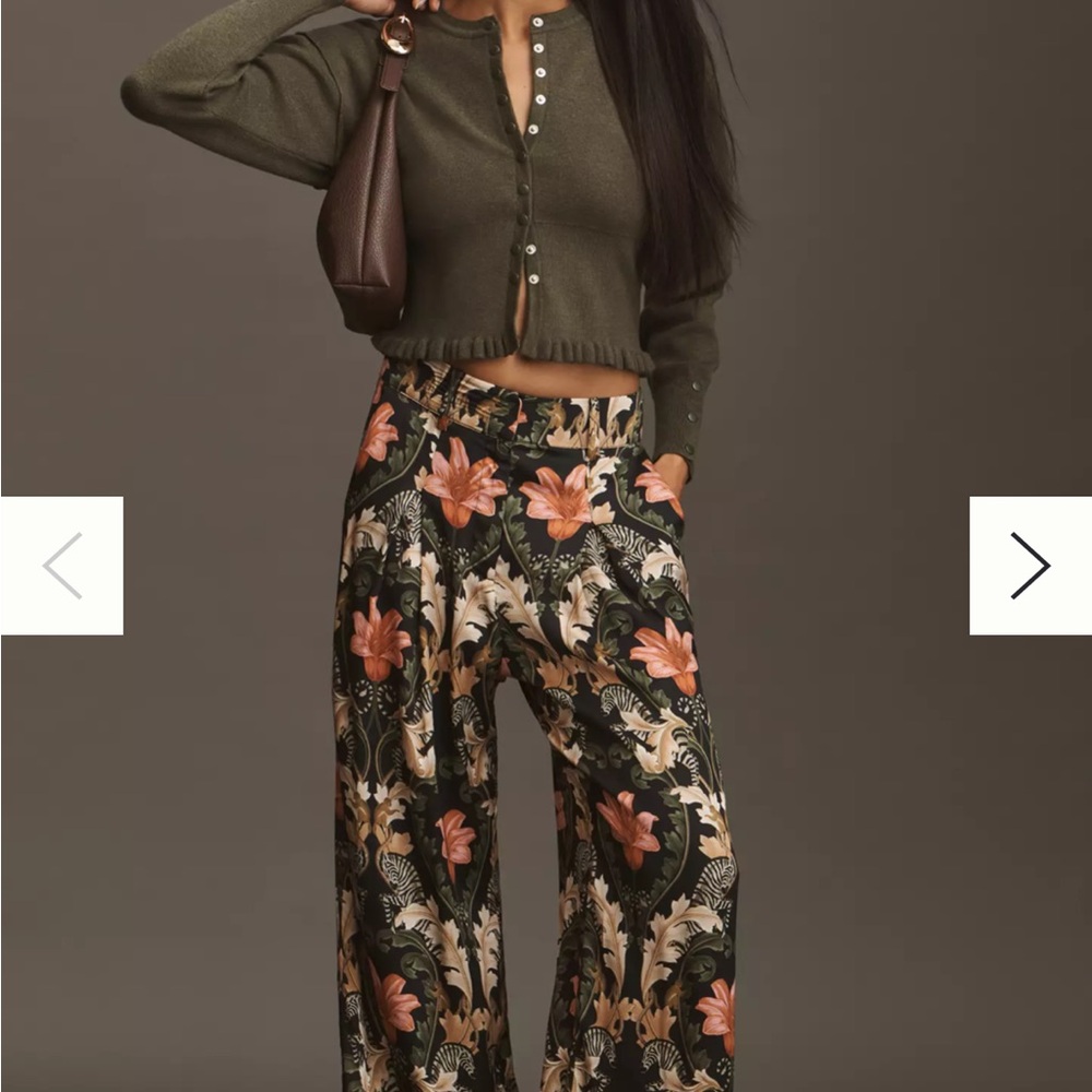 FARM Rio Multicolor Floral Wide-Leg Pants